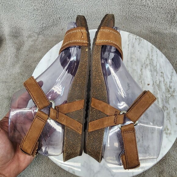 Teva Shoes Womens Size 7.5 Ysidro Brown Leather Sandals *GUC* - Picture 6 of 12